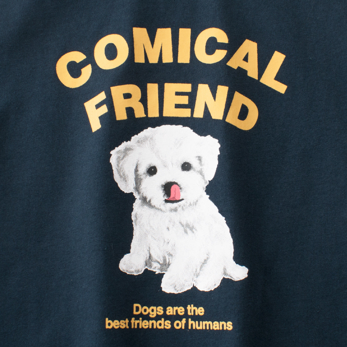 Boys’ Puppy Cartoon and Letters Print T-shirt in European and American Style-2